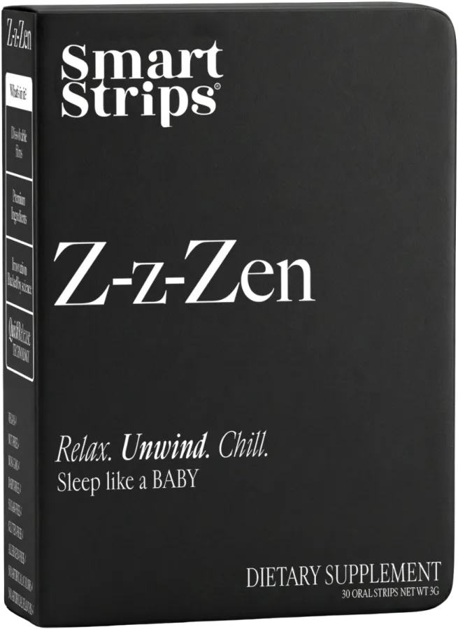 Smart Strips Z-z-Zen box of oral dissolvable strips for sleep