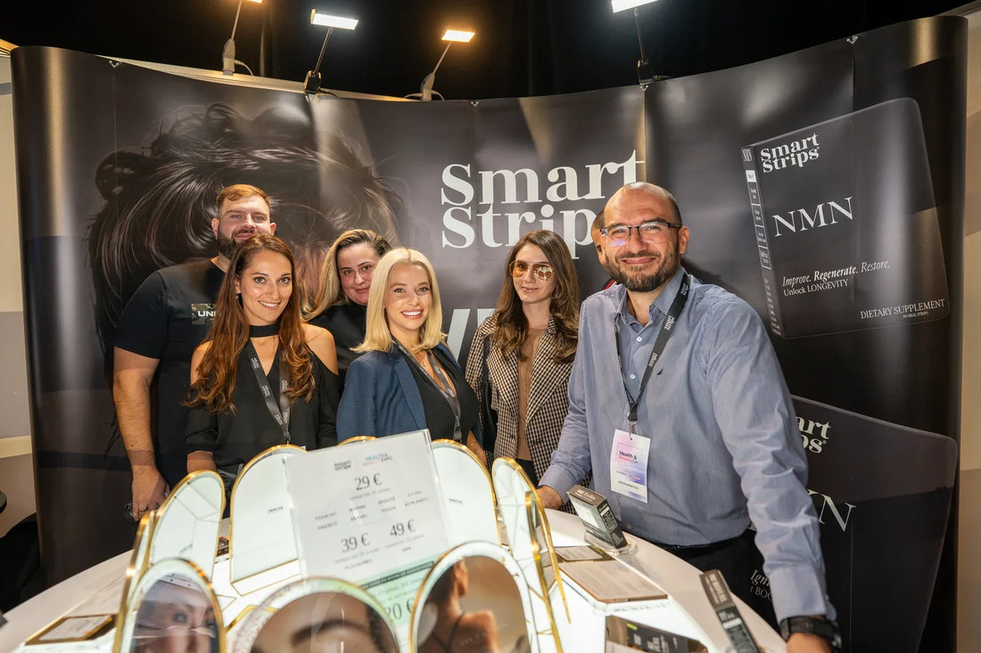 The Smart Strips team at stand B-22 at Health & Beauty Expo 2026 in Sofia