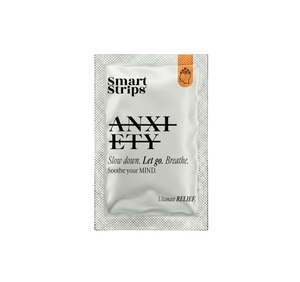 Smart Strips Anxiety relief product packaging on a white background