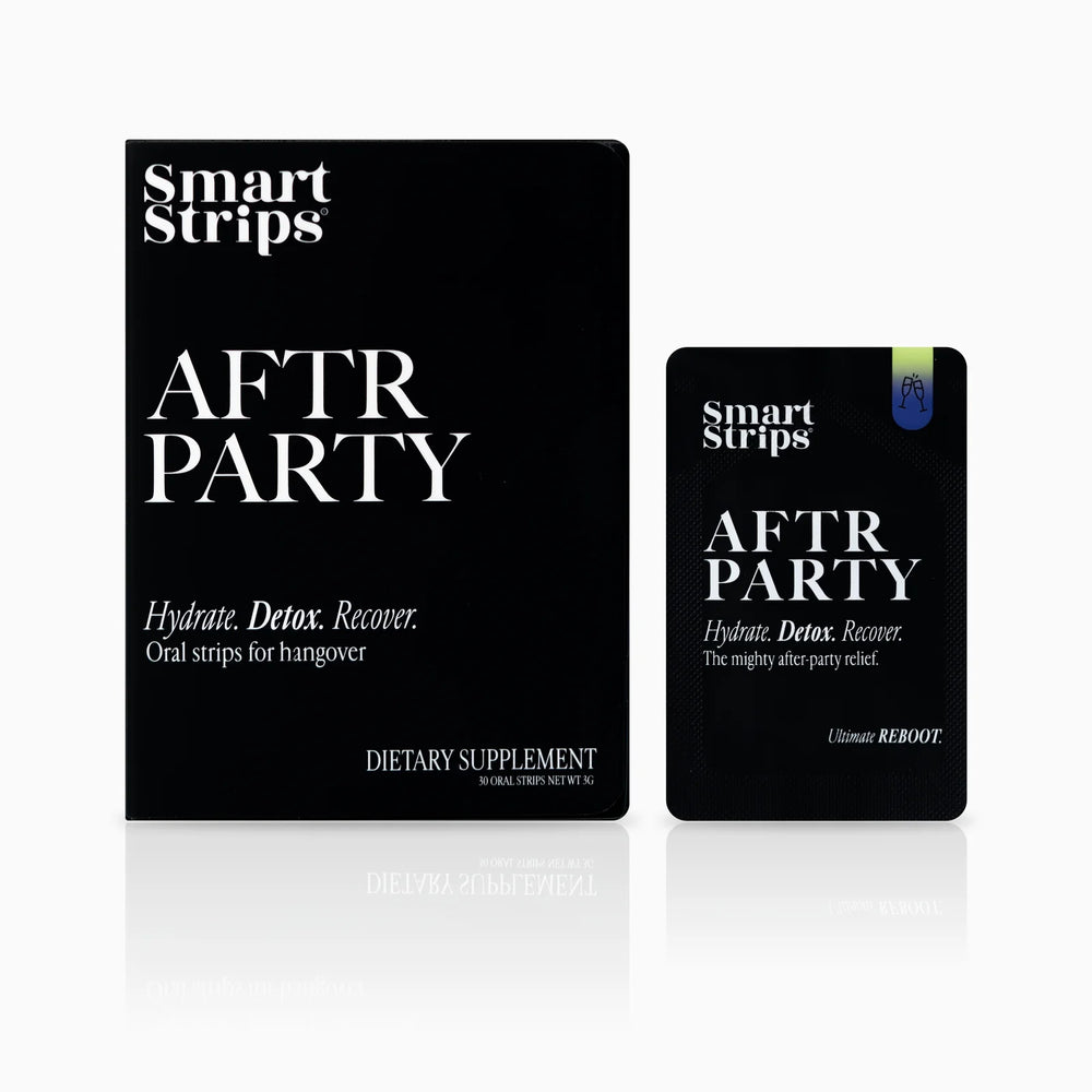 Smart Strips AFTR PARTY орални разтворими ленти, кутия и единично саше