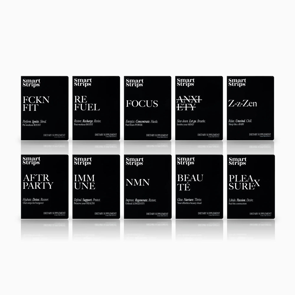 Smart Strips Complete Set: all ten oral dissolvable strip boxes