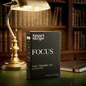 Smart Strips FOCUS орални разтворими ленти, кутия на бюро под лампа