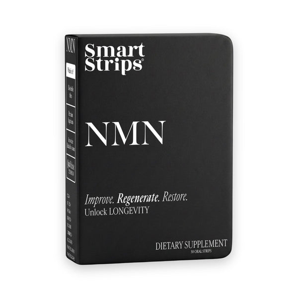 Smart Strips NMN oral dissolvable strips, box of oral dissolvable strips