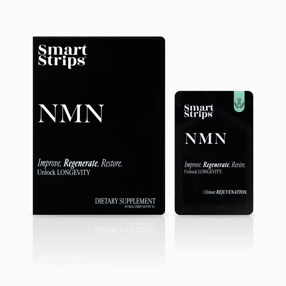 Smart Strips NMN орални разтворими ленти, кутия и единично саше
