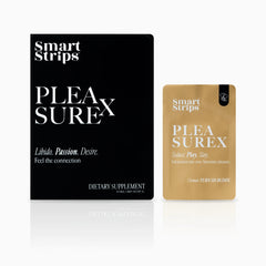 Smart Strips PLEASUREX oral dissolvable strips, box and single sachet